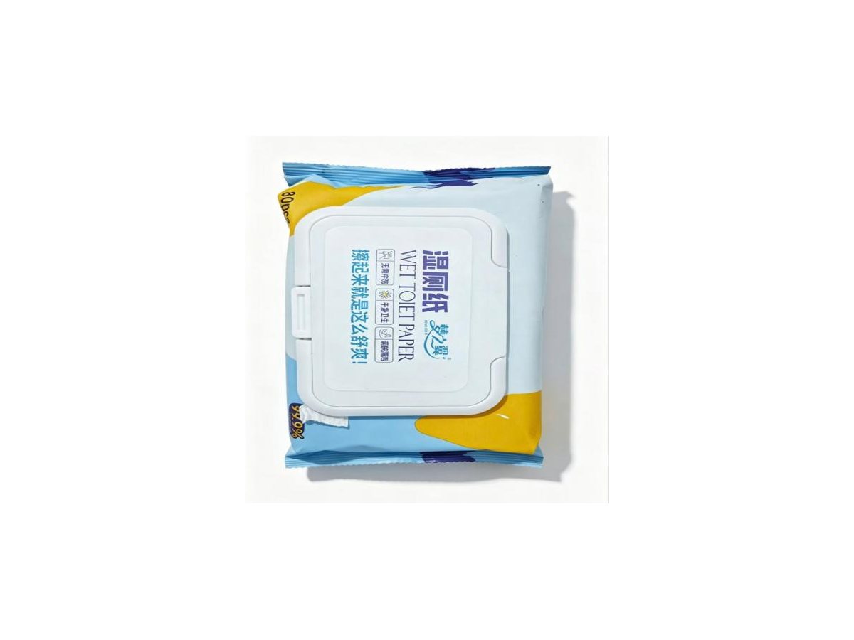 Wet toilet wipes package from the product catalog